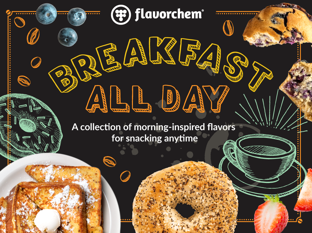 Flavorchem launches breakfast flavors for “anytime snacking”