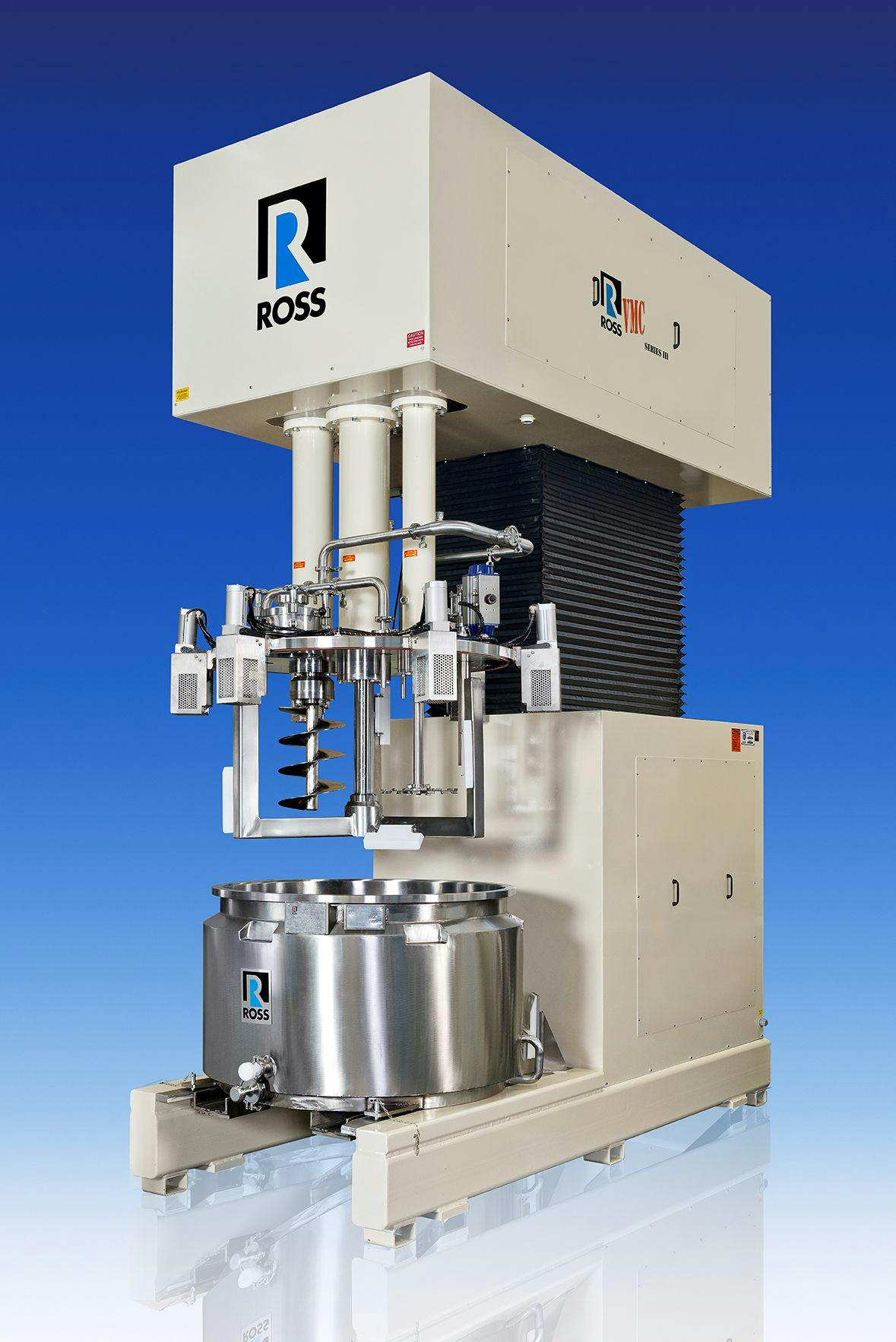 Charles Ross custom multi-shaft mixer offers enhanced locking features and more