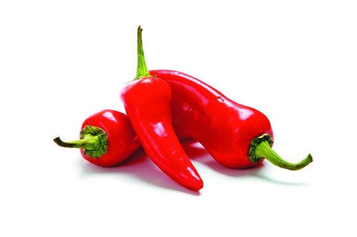 Sweet peppers and hot peppers