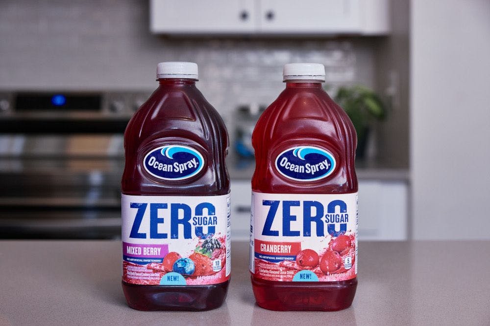Ocean Spray’s new juice with no artificial sweeteners is a category first, company says