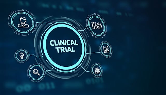 illustration of clinical trial process