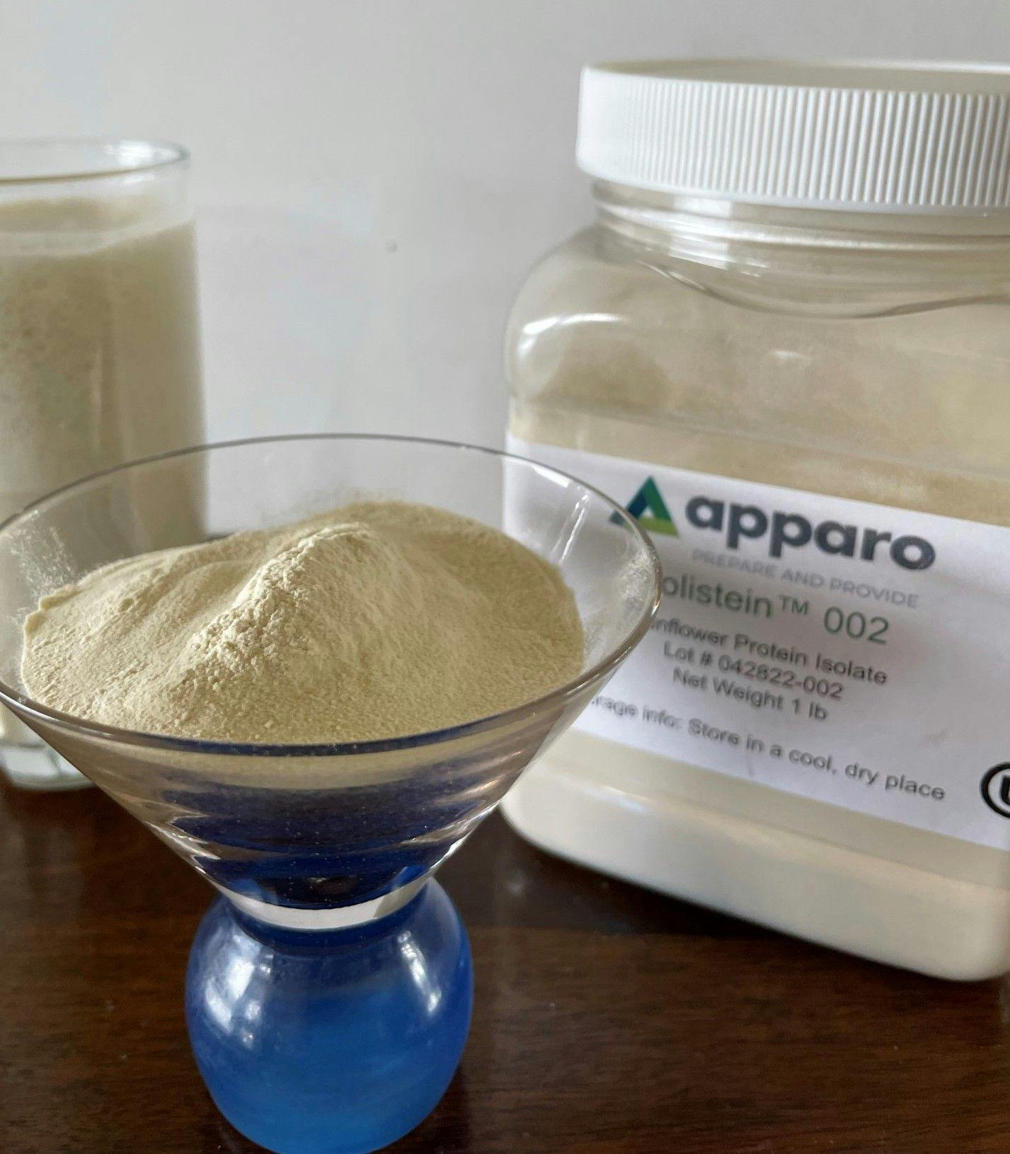 Apparo’s sunflower protein ingredients now Upcycled Certified
