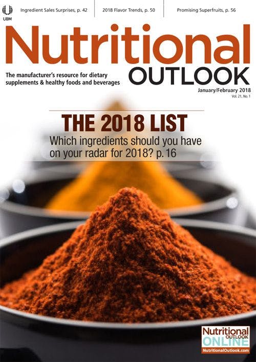 Nutritional Outlook Vol. 21, No 1