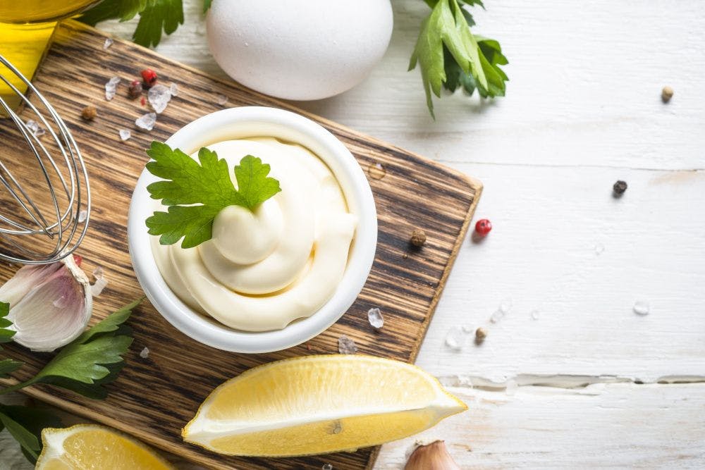 Chickpea isolate is a plant-based egg replacer in mayonnaise