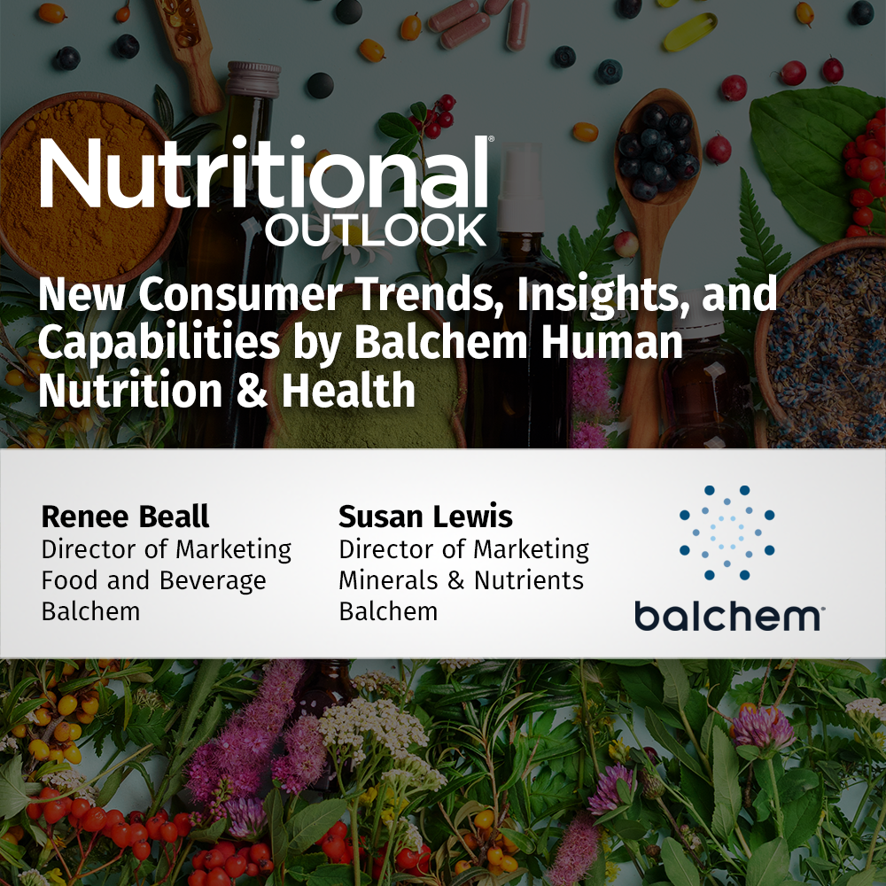 New Consumer Trends, Insights and Capabilities by Balchem Human Nutrition & Health
