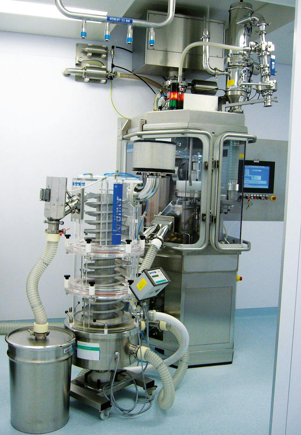 Volkmann’s PPC pneumatic vacuum conveying system. Photo from Volkmann.