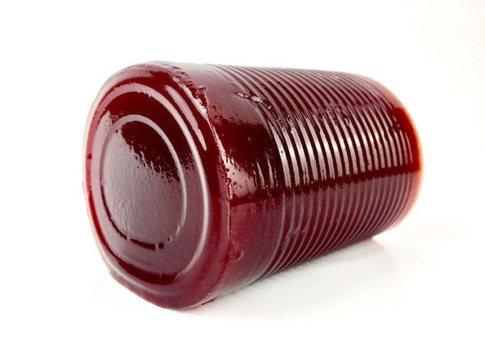 jellied cranberry sauce out of can