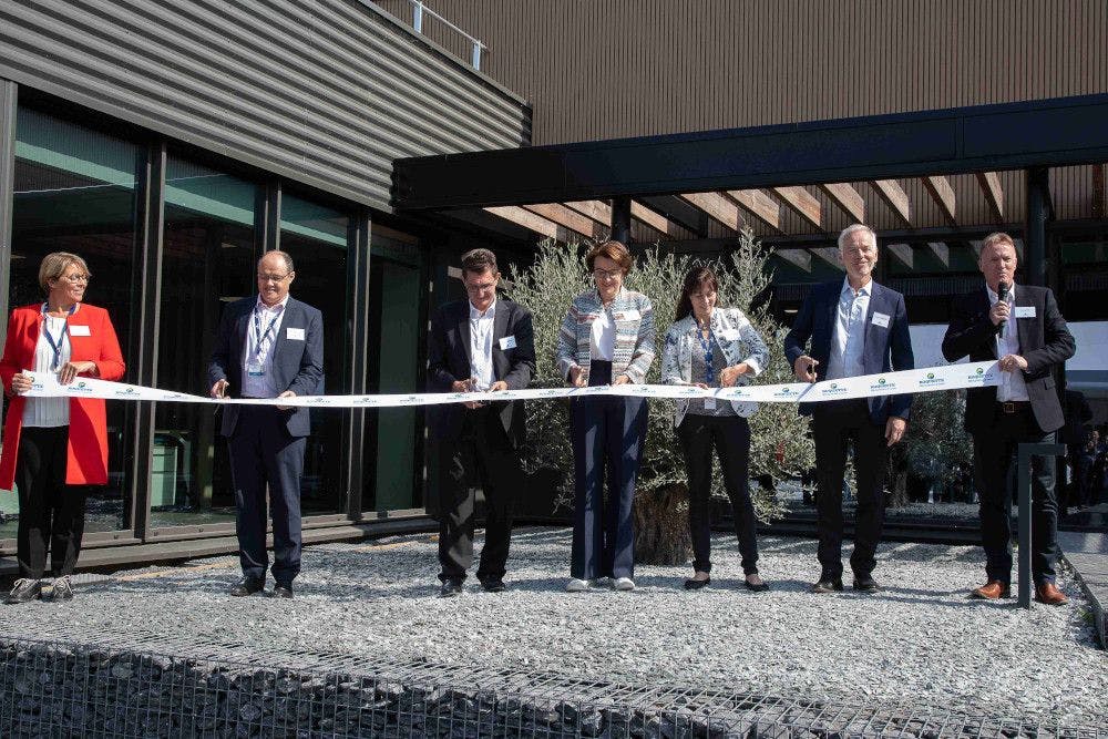 Pictured: Roquette cuts the ribbon on its new Food Innovation Center in France. Photo from Roquette.