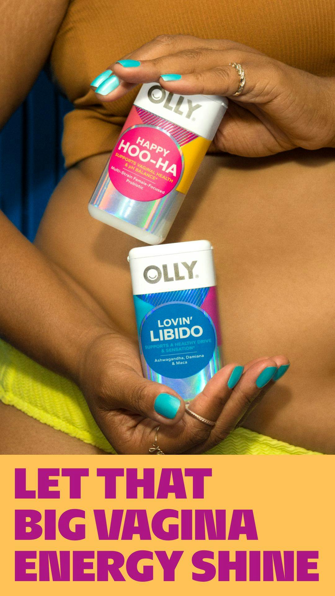 Sex health for her: OLLY’s empowering marketing featuring products from its Women’s Wellness line. Photo from OLLY.